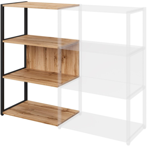 Полустеллаж для документов Easy to lead K-Loft 241H021 дуб  натуральный/чёрный 645х400х1068 мм