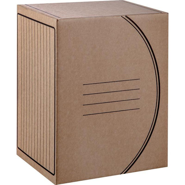 Короб архивный гофрокартон Attache Economy с вырубкой 320x200x240 мм  бежевый до 1900 листов (5 штук в упаковке)