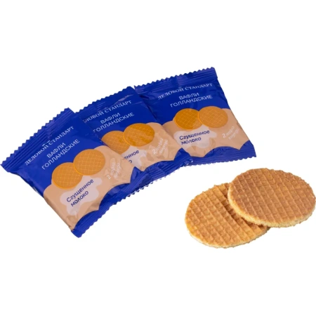 Вафли Деловой Стандарт голландские со сгущенным молоком 500 г
