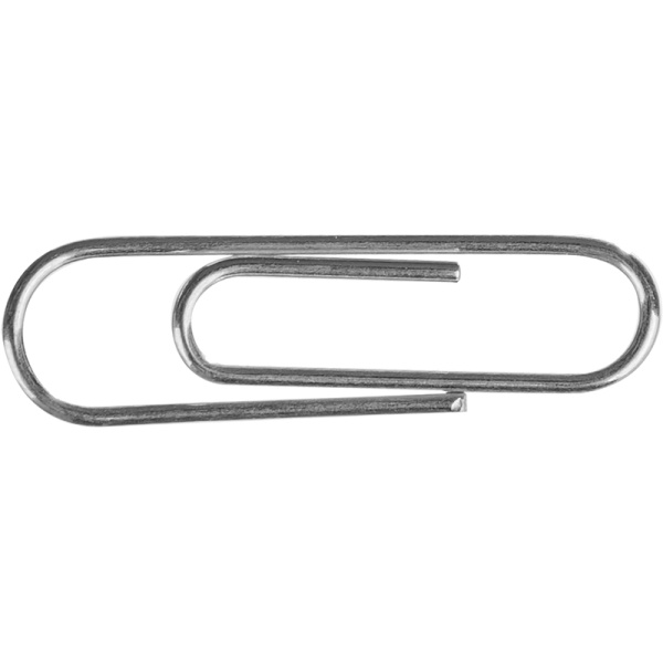 Скрепки канцелярские 22 мм Attache металлические оцинкованные (100 штук  в упаковке)