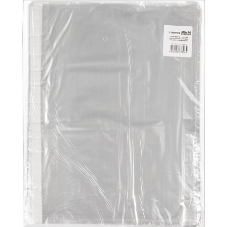 Файл-вкладыш Attache Economy A4 гладкий прозрачный 100 штук в упаковке