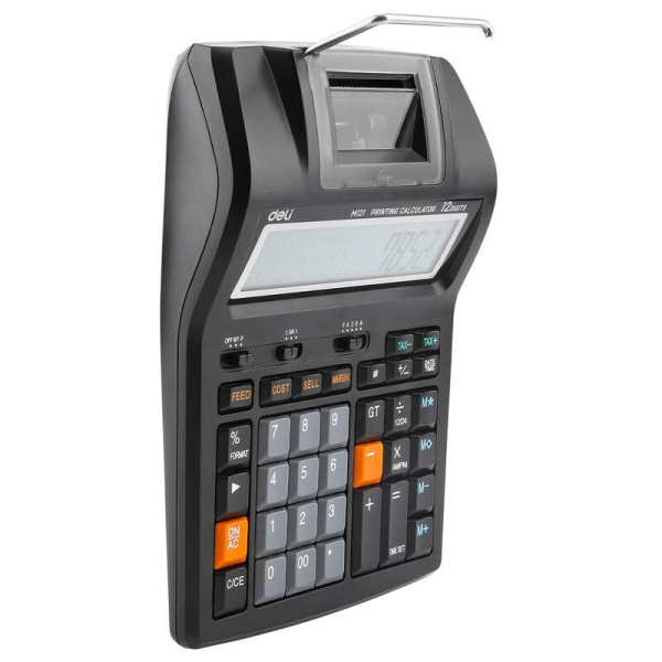 Калькулятор печатающий Deli EM121-EU 12-разрядный 172x203x55 мм