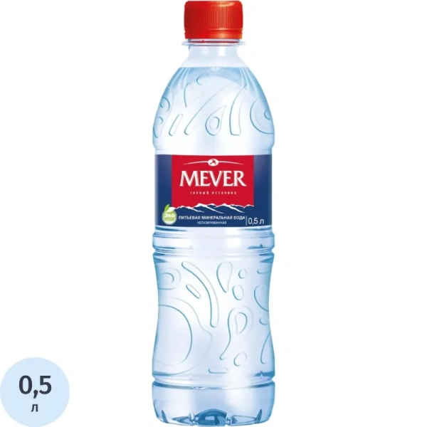 Вода питьевая Mever негазированная пэт 0.5 л