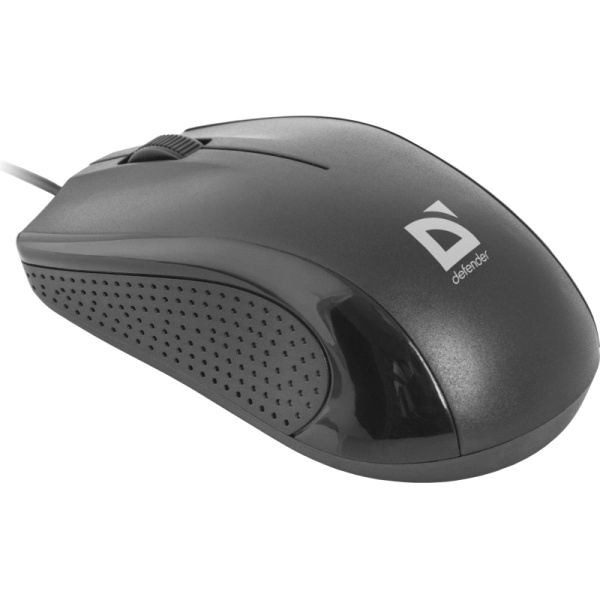 Мышь проводная Defender Optimum MB-160 чёрная (52160)