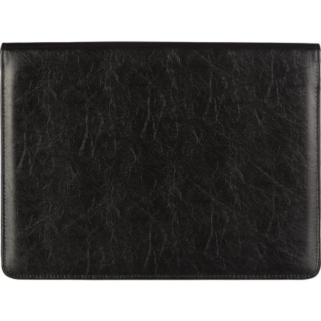 Папка деловая Алекс Лидер из искусственной кожи черного цвета (м129)