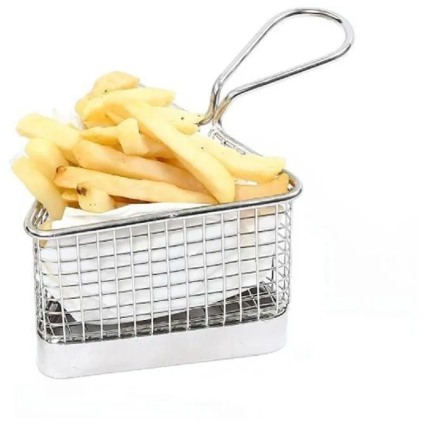 Емкость для закусок сетчатая треугольная 11см h8см, нерж.сталь BSK215NM