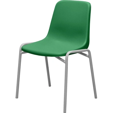 Стул обеденный Комус Мебель Стрит зелёный (пластик, металл)