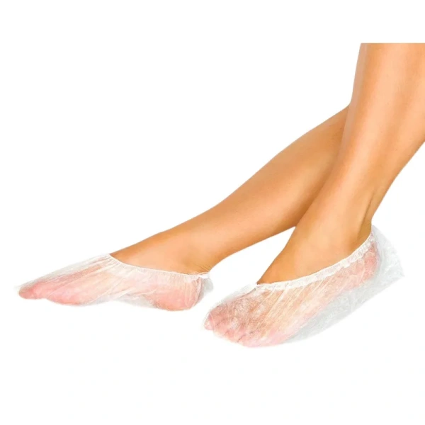 Бахилы (носки) одноразовые Медсервис Плюс для боулинга спанбонд 15  г/кв.м размер M белые (50 пар в упаковке)