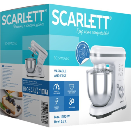 Миксер Scarlett SC-SM10S50 белый