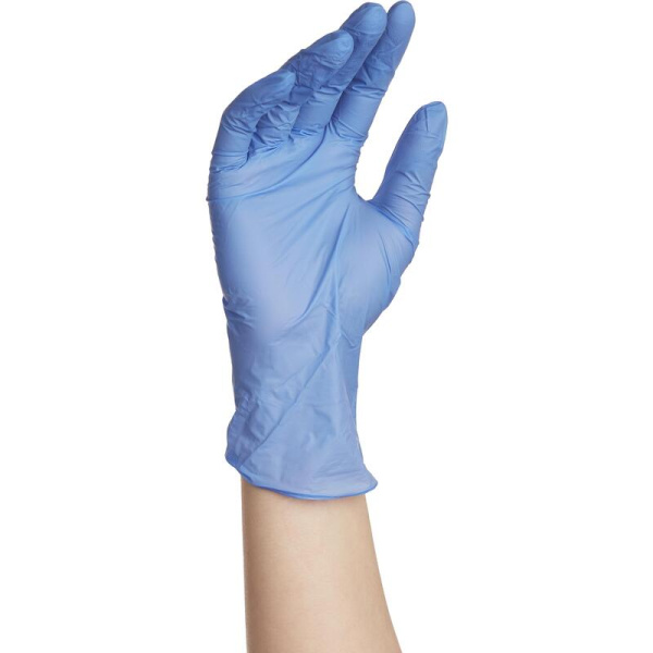 Перчатки медицинские смотровые нитриловые Benovy нестерильные   неопудренные размер L (8-9) в ассортименте (50 пар/100 штук в упаковке)