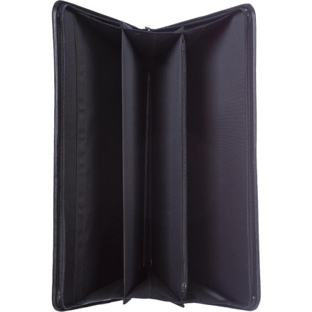 Папка деловая Алекс Гамма из искусственной кожи черного цвета (118/м)