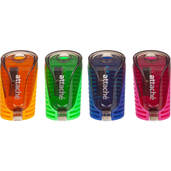 Точилка для карандашей Attache с контейнером пластиковая