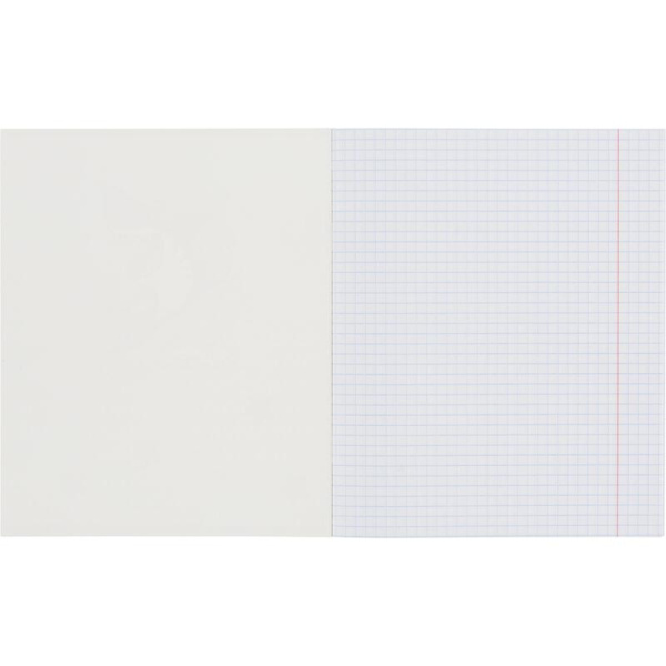 Тетрадь общая Shark А5 48 листов в клетку на скрепке обложка с рисунком  ВД-лак