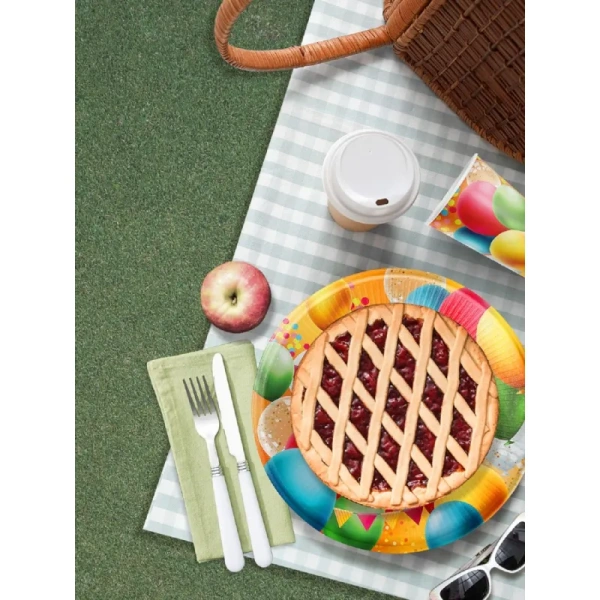 Набор стаканов одноразовых Империя Поздравлений Воздушные шары 250 мл (6  штук в упаковке)