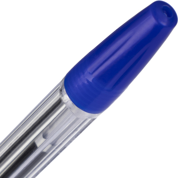 Ручка шариковая неавтоматическая Attache Velex X синяя (толщина линии  0.5 мм)