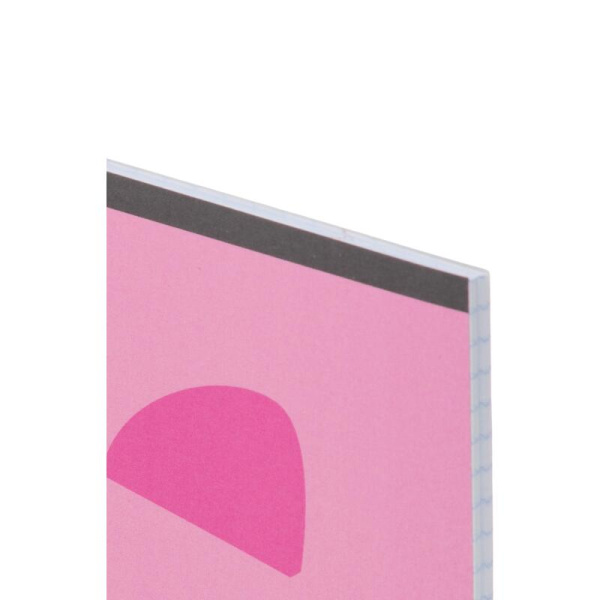 Тетрадь общая Kitty А5 48 листов в клетку на скрепке обложка розовая  ВД-лак