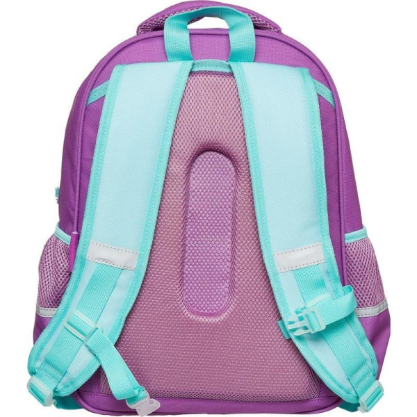 Рюкзак школьный анатомическая спинка №1 School Довольный ленивец  сиреневый