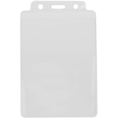 Бейдж Attache вертикальный 77х118 мм с желтой тесьмой (10 штук в упаковке)