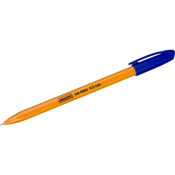 Ручка шариковая неавтоматическая Attache Ink Mate синяя (толщина линии  0.3 мм)