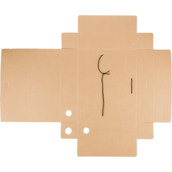 Короб архивный гофрокартон Комус на резинках 262x75x324 мм оранжевый до  770 листов