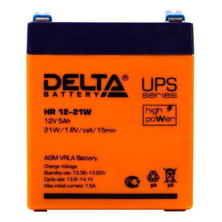 Аккумуляторная батарея Delta HR 12-21W