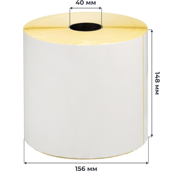 Термотрансферные этикетки 210х148 мм бумажные полуглянцевые (диаметр  втулки 40 мм, 4 рулона по 700 этикеток)