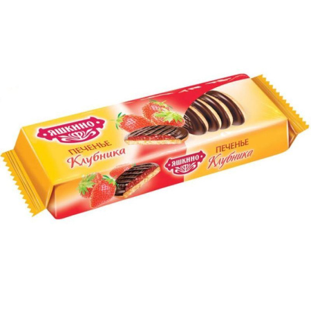 Печенье сдобное Яшкино клубника 137г