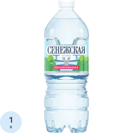 Вода питьевая Сенежская негазированная 1 л