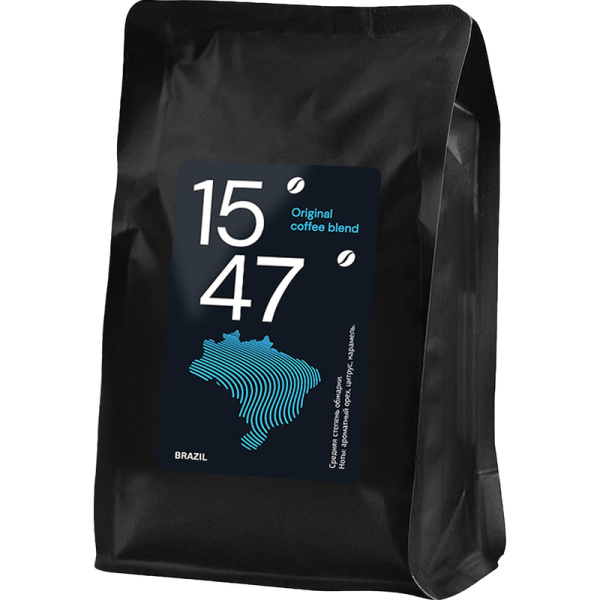 Кофе молотый Деловой Стандарт 15/47 Brazil Original coffee blend карамель 250 г (пакет)
