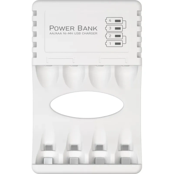 Зарядное устройство GP 270AAHC/CPB-2CR4 для 4-х аккумуляторов (в  комплекте 4 аккумулятора АА ёмкостью 2700 мАч)