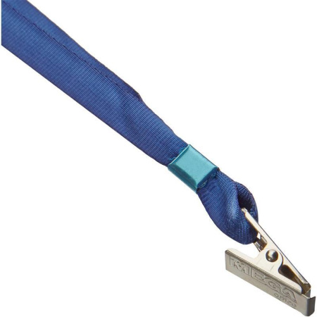 Держатель для бейджа Attache с клипом синий (5 штук в упаковке)