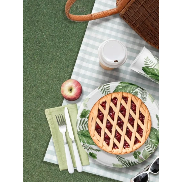 Набор стаканов одноразовых Империя Поздравлений Тропический шарм 250 мл  (6 штук в упаковке)