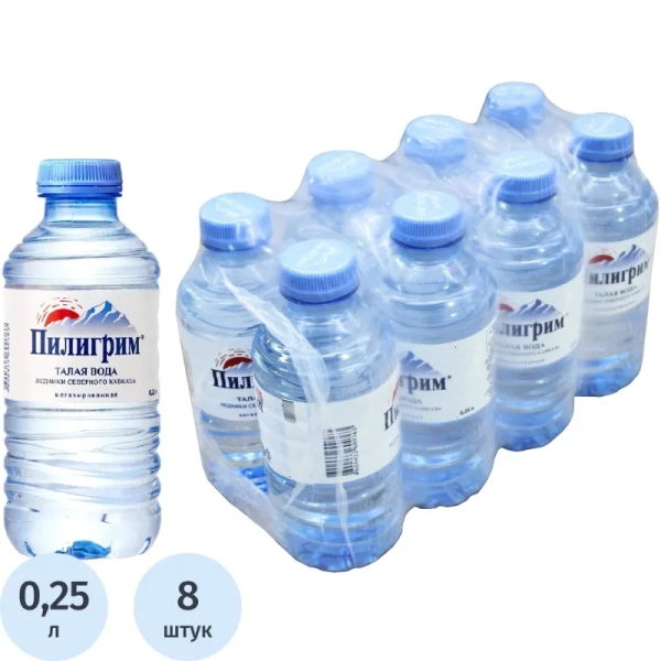Вода минеральная Пилигрим столовая негазированная 0.25 л