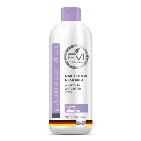 Жидкость для снятия лака EVI professional с ацетоном 1000 мл