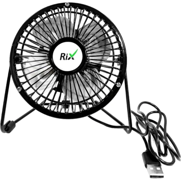 Вентилятор настольный Rix RDF-1501USB чёрный