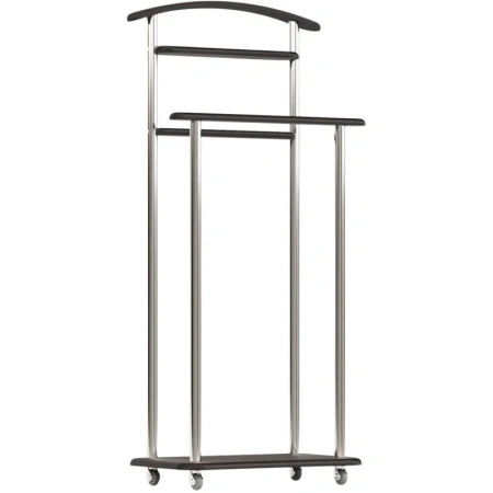 Вешалка костюмная Комус Мебель Элдридж (чёрный кварц/хромированный,  500х295х1050 мм)