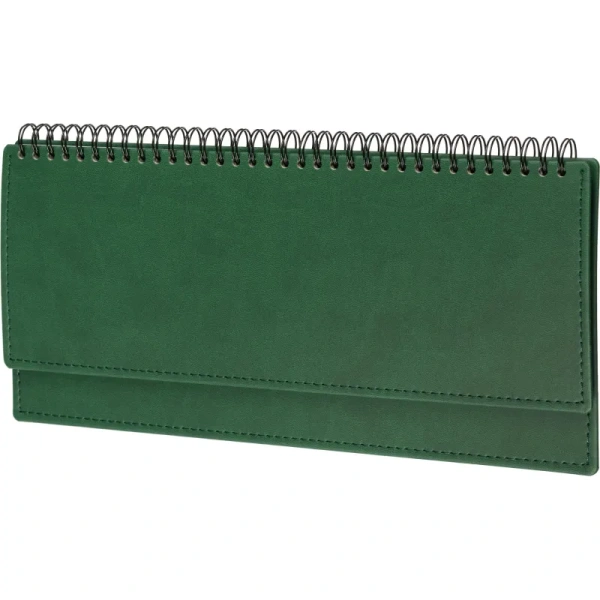 Планинг датированный 2026 год Attache Вива искусственная кожа 303х150 мм  60 листов зелёный