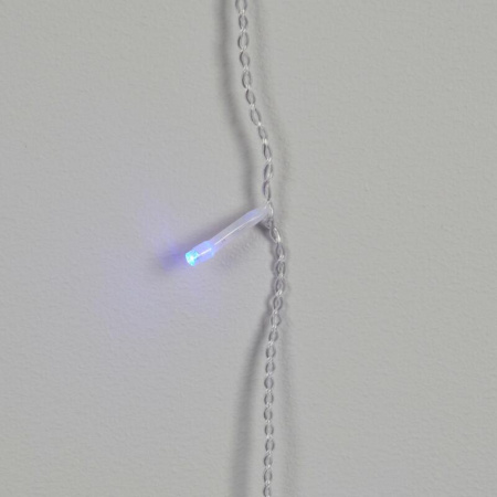 Гирлянда светодиодная бахрома голубой свет 4.5x0.7 м