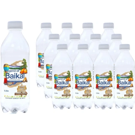 Вода питьевая Legend of Baikal газированная 0.33 л