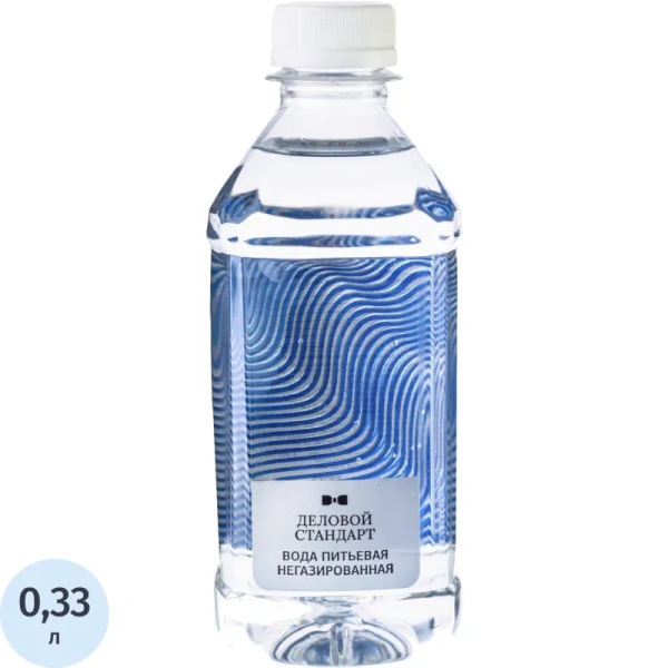 Вода питьевая Деловой Стандарт негазированная 0.33 л (пластиковая бутылка)