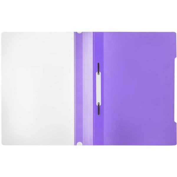 Скоросшиватель пластиковый Attache Элементари до 100 листов фиолетовый  (толщина обложки 0.15 мм, 10 штук в упаковке)