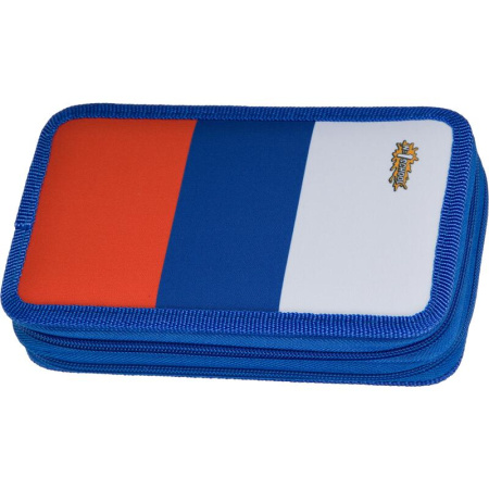 Пенал двухсекционный №1 School Триколор