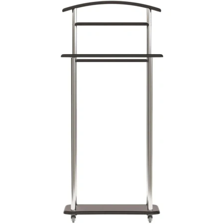 Вешалка костюмная Комус Мебель Элдридж (чёрный кварц/хромированный,  500х295х1050 мм)