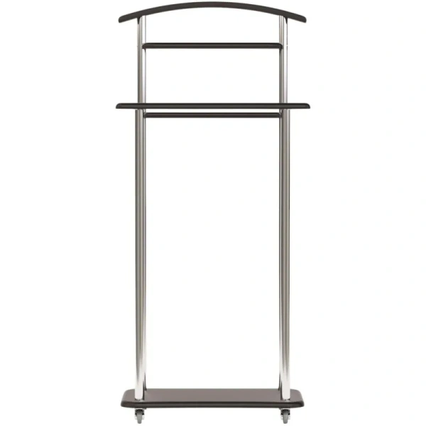 Вешалка костюмная Комус Мебель Элдридж (чёрный кварц/хромированный,  500х295х1050 мм)