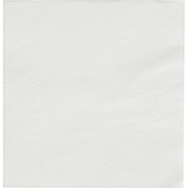 Салфетки бумажные Pero Гламур 24х24 см белые 2-слойные 85 штук в  упаковке