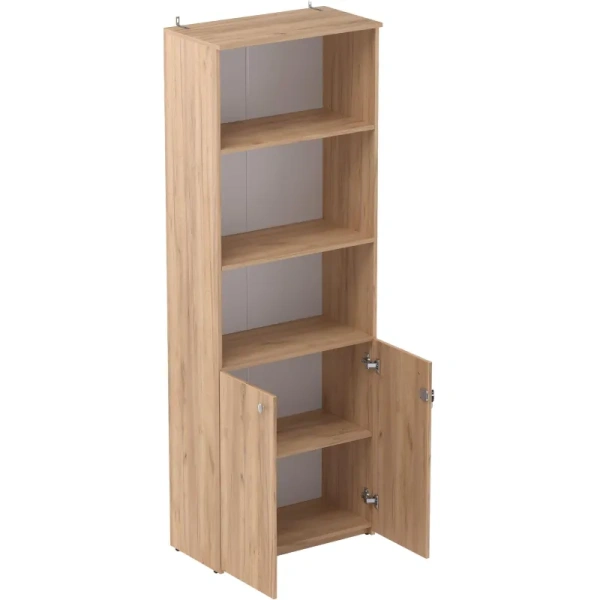 Шкаф для документов Easy Оптима LT полузакрытый (дуб крафт золотой,  702х367х1997 мм)