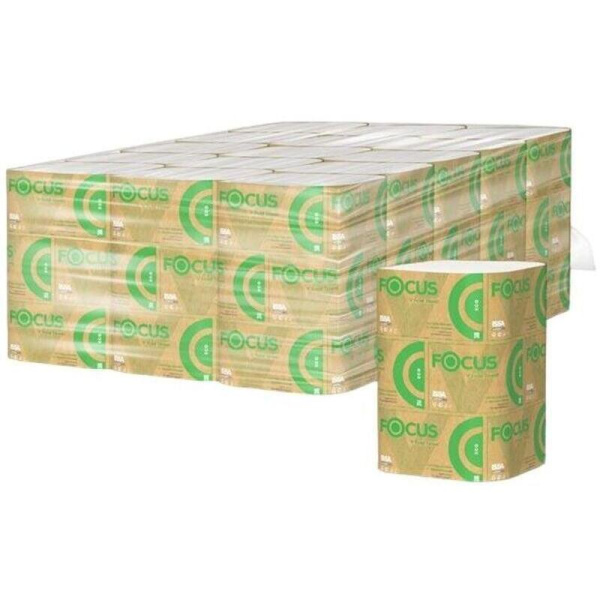 Полотенца бумажные листовые Focus H3 V-сложение