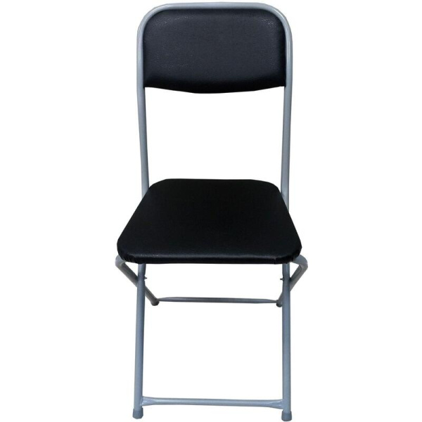 Стул обеденный 70967 складной черный (искусственная кожа, металл)