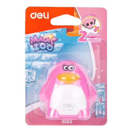 Точилка для карандашей Deli Пингвин E0563 с контейнером пластиковая